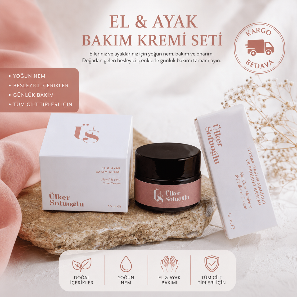 El ve Tırnak Bakım Seti (Kargo Bedava)